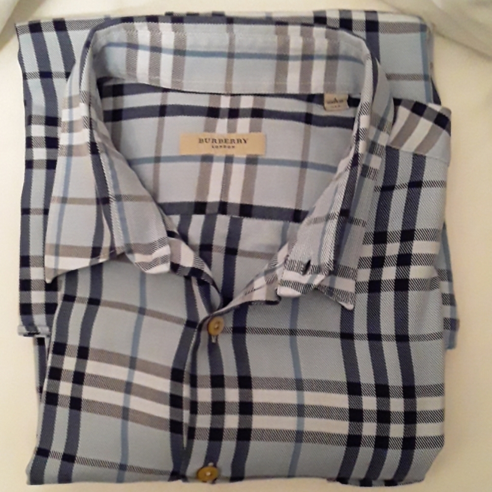 BURBERRY MEN'S SHIRT L - Picture 3 of 4